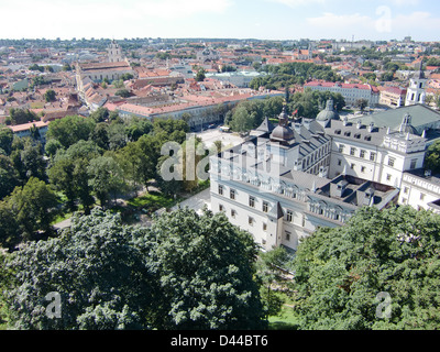 Vue depuis la Tour Gediminas (Vilnius, République de Lituanie) Banque D'Images