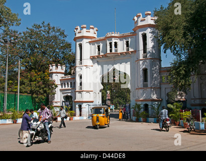 Porte du Jardin Public de Hyderabad, Andhra Pradesh, Inde Banque D'Images