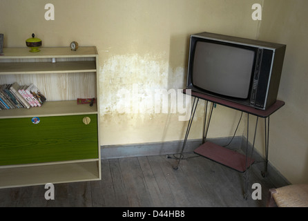Retro intérieur de maison vide Banque D'Images