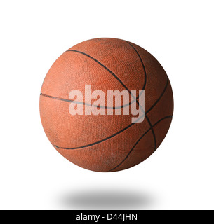 Le monde de basket-ball, sport préféré isolé sur fond blanc Banque D'Images