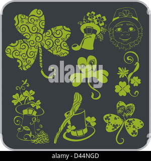 Saint Patrick - illustration. Banque D'Images
