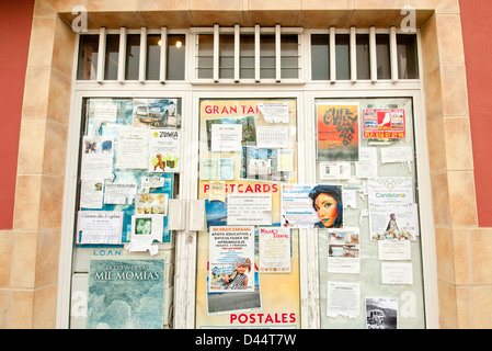 Fenêtre d'affichage en espagnol Fuerteventura Gran Tarajal Banque D'Images