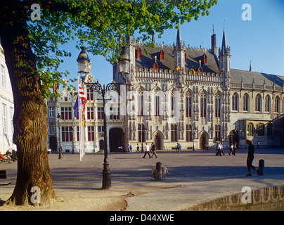 Hôtel de Ville, Bruges, Belgique Banque D'Images