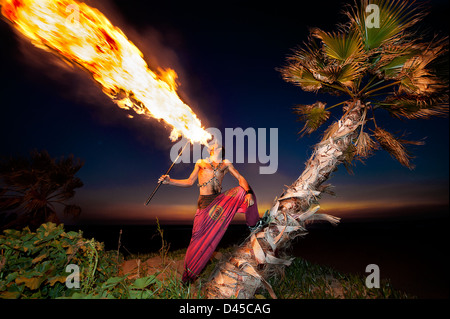 Artiste mise à l'incendie Banque D'Images