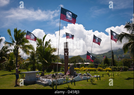 Monument aux victimes des essais nucléaires de Mururoa, Papeete Banque D'Images