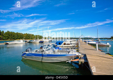 L'archipel de Turku, Finlande, Storlandet, vue de l'île de port Nagu Banque D'Images