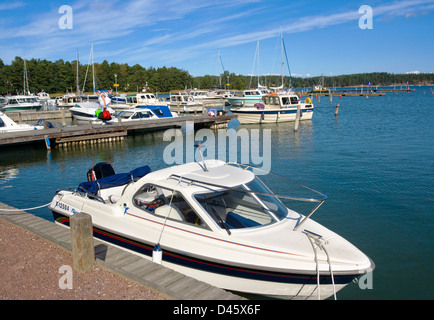 L'archipel de Turku, Finlande, Storlandet, vue de l'île de port Nagu Banque D'Images