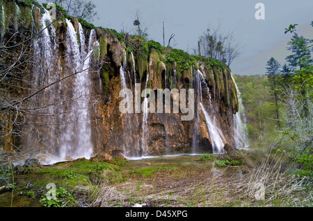 Les lacs de Plitvice, Croatie Europe Banque D'Images