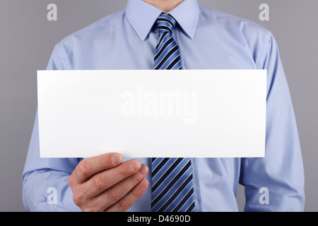 Message pour Blank sign Banque D'Images