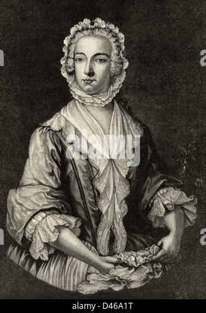 Charles Édouard Stuart (1720-1788). Aristocrate écossais. Le prince Charles Édouard Stuart déguisé comme Betty Burke, 1747. La gravure. Banque D'Images