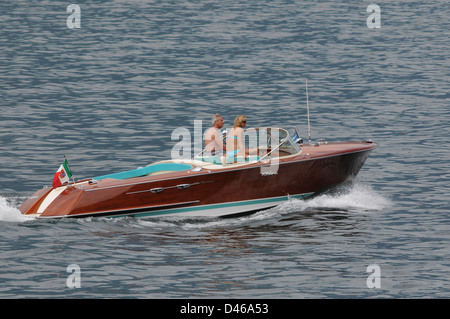 Riva Aquarama, Lac de Côme, les lacs italiens, Italie, juin 2009 Riva Aquarama bateau croisière sur le lac de Côme en Italie. Banque D'Images