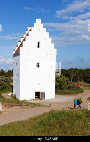 Tour de Den Tilsandede Kirke (église), enterré enterré par sable Banque D'Images