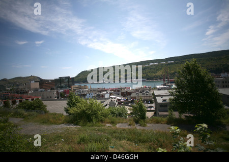 Une vue sur St John's, Terre-Neuve. Images de la Presse canadienne/Lee Brown Banque D'Images