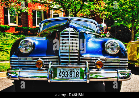 1947 Packard Super Clipper, Antique car show, la rue Armstrong, Vieille Ville Fairfax, Virginie Banque D'Images