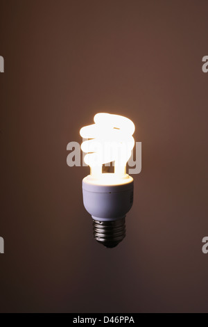 Ampoule fluorescente compacte Banque D'Images