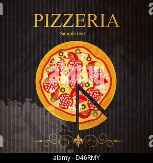 Le concept de Restaurant menu le jour de valentines. Vector illustration Banque D'Images