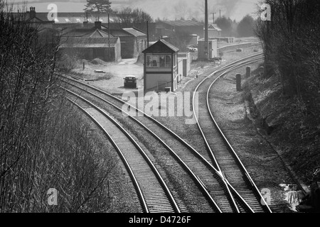 Manton ferroviaire sur le site de la défunte station Manton dans le comté de Rutland, England, UK Banque D'Images