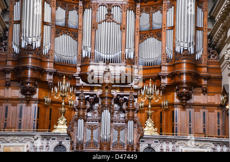 Cathédrale de Berlin (Berliner Dom), l'Allemagne. Le grand orgue Sauer avec tuyaux 7269 Banque D'Images