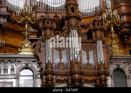 Cathédrale de Berlin (Berliner Dom), l'Allemagne. Le grand orgue Sauer avec tuyaux 7269 Banque D'Images