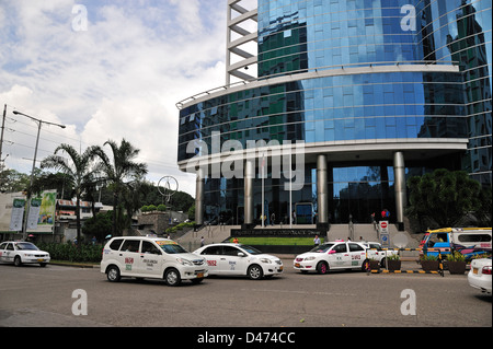 Des taxis Cebu City Business District Philippines Banque D'Images