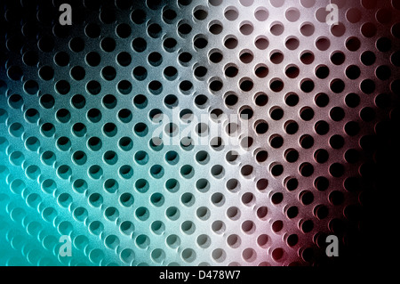 Surface de conception abstraite avec grille circulaire avec quelques effets de changement de couleur et de flou. Banque D'Images