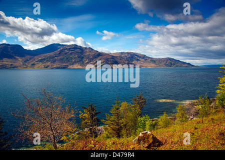 Loch Hourn, Glenelg, Highlands, en Écosse. UK Banque D'Images