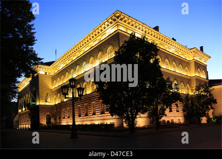 La Saeima le Parlement dans la vieille ville de Riga, Lettonie Banque D'Images