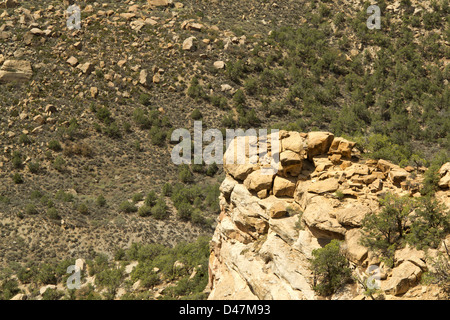 Le Parc National de Mesa Verde, Colorado, USA Banque D'Images