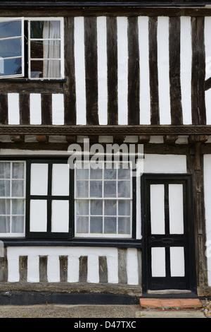 Maison de style Tudor Debenham, Angleterre Banque D'Images