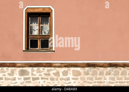 La fenêtre de la chambre de la vieille ville de Plovdiv Bulgarie Balkans Europe de l'Est Banque D'Images