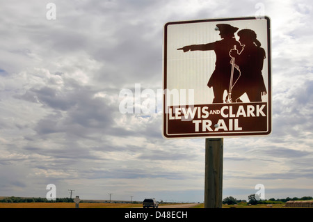 Lewis et Clark Trail US Route 2 Montana Banque D'Images