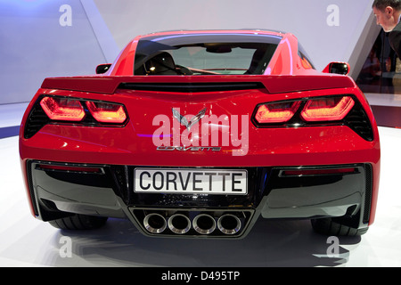 Chevrolet Corvette Convertible. Geneva Motor Show 2013 Banque D'Images