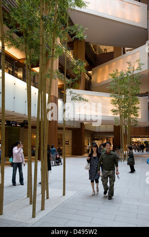 Galleria Mall atrium à Tokyo Midtown shopping, l'hôtel et le complexe résidentiel à Roppongi, Tokyo, Japon Banque D'Images