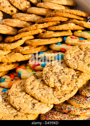 Pâtisserie sur l'affichage à l'échelle locale des marchés paysans. Banque D'Images