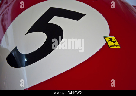 Badge Ferrari 500 Voiture de course 5 sur Banque D'Images