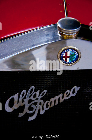 Alfa Romeo badge et grill Banque D'Images