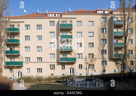 Vienne, Autriche, le 4 Mateottihof district viennois Margareten Banque D'Images