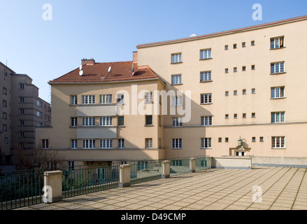 Vienne, Autriche, le 4 Mateottihof district viennois Margareten Banque D'Images