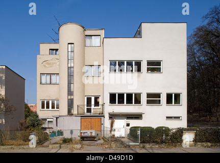 Brno, République tchèque, Werkbundsiedlung Bruenn, maisons 4 et 5 de Josef Stepanek Banque D'Images