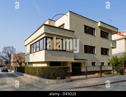 Brno, République tchèque, Werkbundsiedlung Bruenn, House 9 par Jiří Kroha Banque D'Images