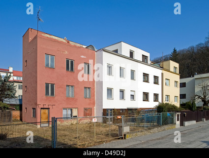 Brno, République tchèque, Werkbundsiedlung Bruenn, Maison 10, 11, 12, 13 Banque D'Images