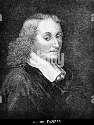 Blaise Pascal, le mathématicien, physicien, inventeur, écrivain, philosophe Banque D'Images