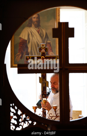 Milmersdorf, Allemagne, Fédération de monastère orthodoxe de Saint Georges Banque D'Images