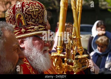 Milmersdorf St., Allemagne, Feofan Galinskij la consécration au monastère orthodoxe sur Georg Banque D'Images
