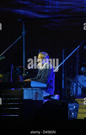 Berlin, Allemagne, Yusuf Islam au cours de la vérification du son à l'O2 World Arena Banque D'Images