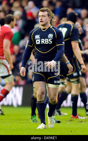 Edinburgh, Royaume-Uni. 9 mars, 2013. Stuart Hogg , Ecosse v Pays de Galles, Tournoi RBS 6 Nations, le stade de Murrayfield 09/03/13 (c) Colin Lunn Banque D'Images