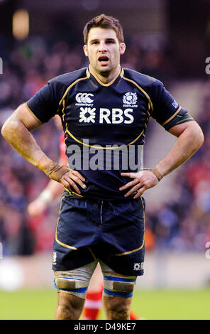 Edinburgh, Royaume-Uni. 9 mars, 2013. Johnnie Beattie , Ecosse v Pays de Galles, Tournoi RBS 6 Nations, le stade de Murrayfield 09/03/13 (c) Colin Lunn Banque D'Images