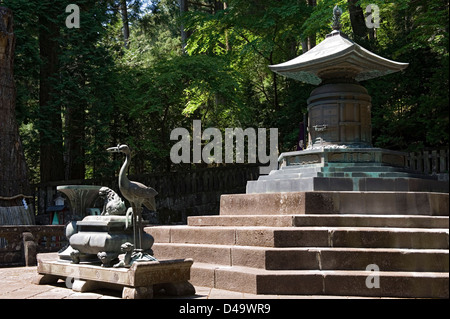 La tombe de Shogun Tokugawa Ieyasu à Jinja Toshogu à Nikko, Tochigi, Japon Banque D'Images