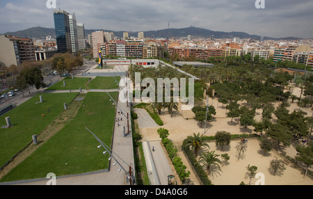 Barcelone, Espagne, le parc Joan Miro Banque D'Images