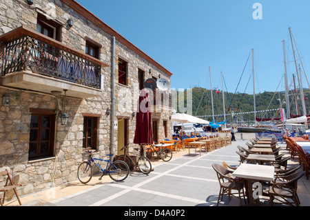 Promenade du port, Marmaris, Turquie Muğla Province, Banque D'Images